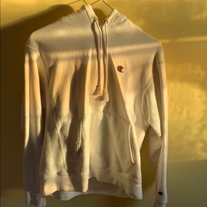 White Champion hoodie